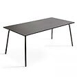OVIALA - Ensemble table de jardin et 8 fauteuils en métal caramel - Palavas - vignette