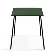 OVIALA - Table de jardin carrée en métal 70 cm 4 places vert forêt - Palavas - vignette