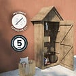 FOREST STY - Armoire de jardin bois WISSANT - 0,4 m² - vignette