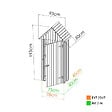 FOREST STY - Armoire de jardin bois WISSANT - 0,4 m² - vignette