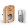 AVIDSEN - Carillon sans fil sans pile branchement sur prise 230 V technologie Kinétic Bamboo Plug - Avidsen - 102513 - vignette