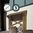 CERLAND - MINI ABRI BUCHES BOIS 180X68X179CM - vignette