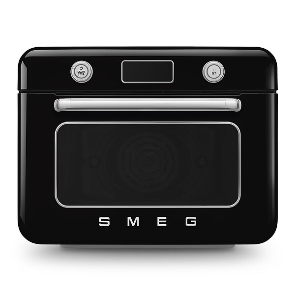 SMEG - Mini four combiné vapeur 1800w noir - COF01BLEU - large