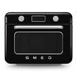 SMEG - Mini four combiné vapeur 1800w noir - COF01BLEU - vignette