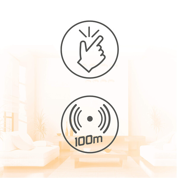 EXTEL - CARILLO PLUG FLASH EXTEL - Sonnette sans fil 100m enfichable + bouton supplémentaire OFFERT - large