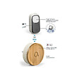 AVIDSEN - Lot de 2 carillons et 1 bouton sans fil sans pile Bamboo - vignette