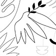 99DECO - Papier peint panoramique - Face Contour - Noir - intissé : 150g/m² - 9 lés : 432x270cm - vignette