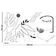 99DECO - Papier peint panoramique - Face Contour - Noir - intissé : 150g/m² - 9 lés : 432x270cm - vignette