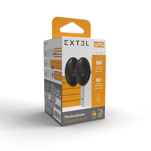 EXTEL - Photocellules pour toutes motorisations de portail Extel 12V/24V - Extel - 761107 - large