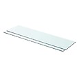 VIDAXL - vidaXL 2x Panneaux d'Etagère Panneau de Rechange de Armoire Paroi à Lattes Salle d'Exposition Maison Magasin Durable Verre Transparent 80x20 cm - vignette