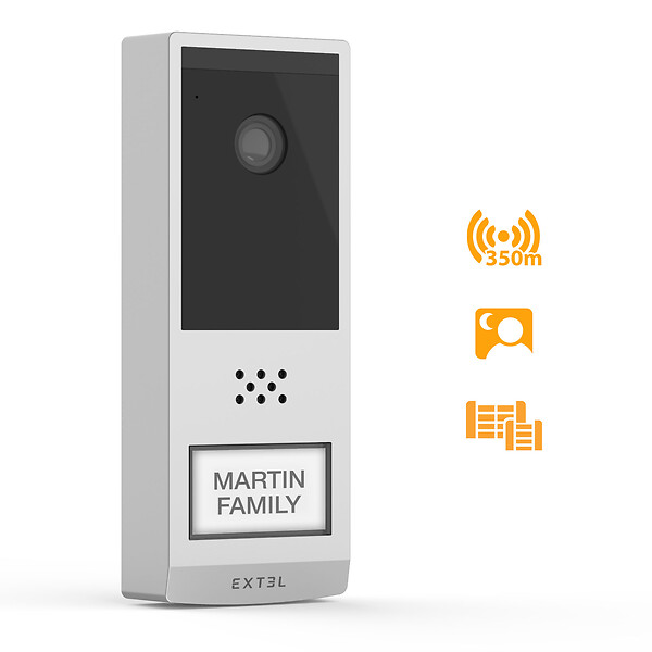 EXTEL - Kit Visiophone connecté et sans fil Wave 2 + 1 batterie supplémentaire - Extel - large
