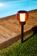 GALIX - Lanterne solaire effet flamme - Plastique - Ambrée - 12 LED - vignette