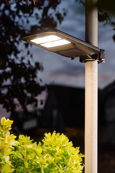 GALIX - Tête lampadaire solaire 2000lm détecteur présence - large