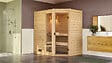 WEKA - Sauna angle d'intérieur VALIDA 1 GTF avec poele 5.4kW- madrier 38mm - - vignette