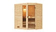 WEKA - Sauna angle d'intérieur VALIDA 1 GTF avec poele 5.4kW- madrier 38mm - - vignette