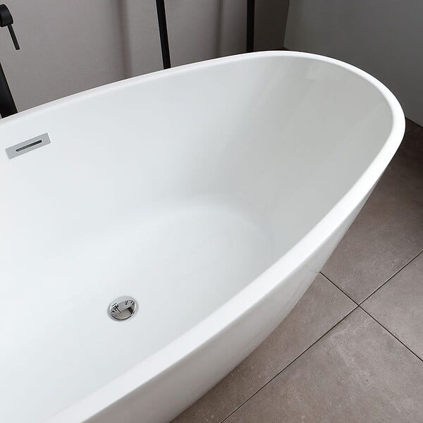 KIAMAMI VALENTINA - Baignoire Autoportante En Acrylique Blanc | Alexandra - large