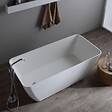 KIAMAMI VALENTINA - Baignoire Îlot Moderne En Marbre Reconstitué | Paola - vignette