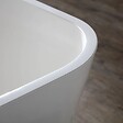 KIAMAMI VALENTINA - Baignoire Îlot Moderne En Marbre Reconstitué | Paola - vignette