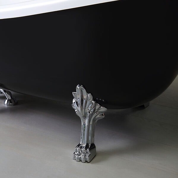 KIAMAMI VALENTINA - Baignoire Style Classique Blanche Et Noire | Romantica - large