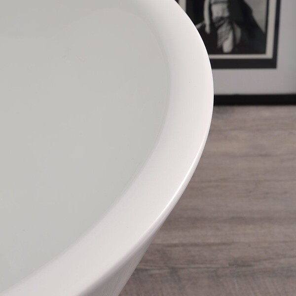 KIAMAMI VALENTINA - Baignoire Autoportante En Acrylique Blanc 180 Cm | Allegra - large