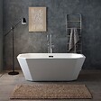 KIAMAMI VALENTINA - Baignoire Autoportante Octogonale En Acrylique Blanc  | Betty - vignette