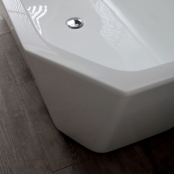 KIAMAMI VALENTINA - Baignoire Autoportante Octogonale En Acrylique Blanc  | Betty - large