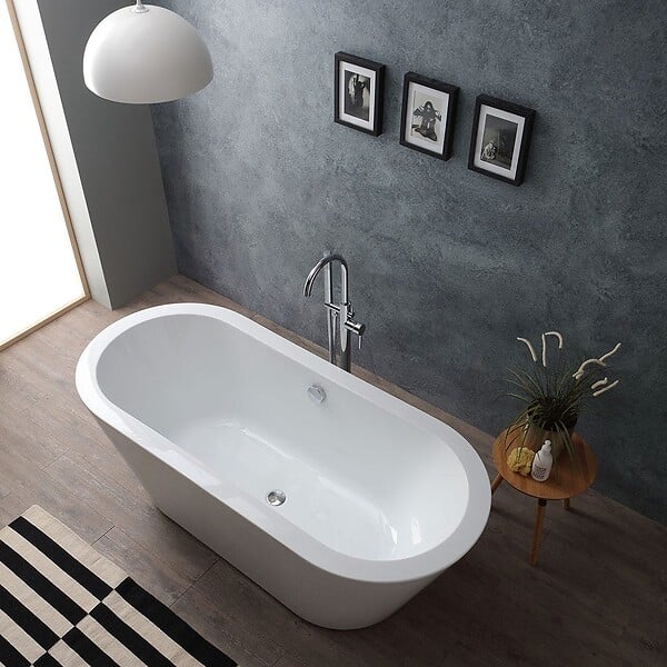 KIAMAMI VALENTINA - Baignoire Autoportante En Acrylique Blanc | Cynderella - large
