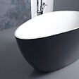 KIAMAMI VALENTINA - Baignoire En Résine Naturelle, Finition Élégante, 150X70x56  | Rachele - vignette