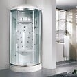 KIAMAMI VALENTINA - Cabine Box De Douche Semi-Circulaire 90 Cm Avec Hydromassage | Iride - vignette