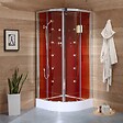 KIAMAMI VALENTINA - Cabine Box De Douche Avec Hydromassage 90X90 Semi-Circulaire | Cosmo - vignette