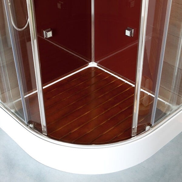 KIAMAMI VALENTINA - Cabine Box De Douche Avec Hydromassage 90X90 Semi-Circulaire | Cosmo - large