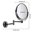 KIAMAMI VALENTINA - Miroir Mural Grossissant En Métal Noir Mat - vignette