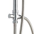 KIAMAMI VALENTINA - Colonne De Douche Avec Pommeau Fixe Et Douchette De Forme Carrée - vignette
