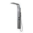 KIAMAMI VALENTINA - Panneau De Douche En Acier Inoxydable 304 Brossé H 125Cm - vignette