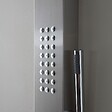 KIAMAMI VALENTINA - Panneau De Douche En Acier Inoxydable 304 Brossé H 125Cm - vignette