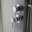 KIAMAMI VALENTINA - Panneau De Douche En Acier Inoxydable 304 Brossé H 125Cm - vignette