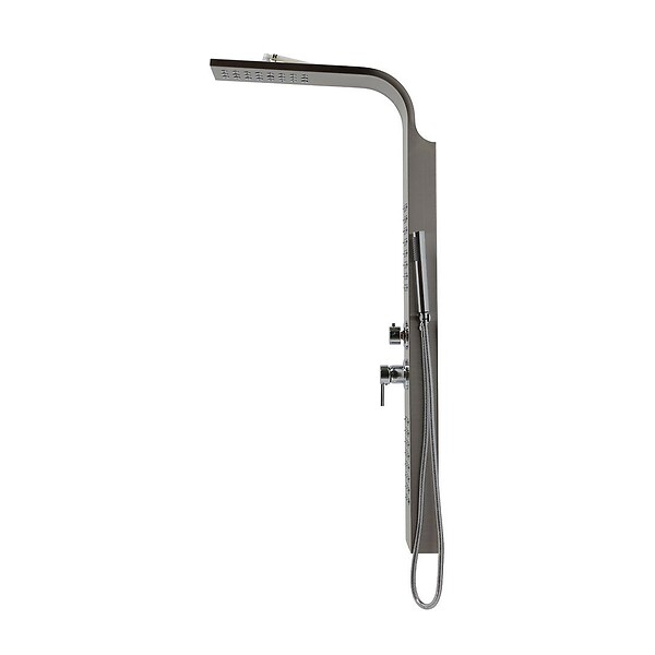 KIAMAMI VALENTINA - Panneau De Douche En Acier Inoxydable 304 Brossé H 125Cm - large