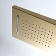 KIAMAMI VALENTINA - Panneau De Douche Or Avec Hydromassage Et Design Moderne Mural H 150Cm - vignette