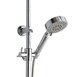 KIAMAMI VALENTINA - Colonne De Douche Avec Pommeau Rond Fixe Et Barre De Douche En Abs - vignette