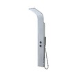 KIAMAMI VALENTINA - Panneau De Douche En Aluminium Blanc Avec Pommeau Et Hydromassage - vignette