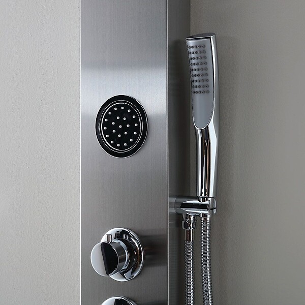 KIAMAMI VALENTINA - Panneau De Douche Avec Jets Hydromassants Design Rond - large