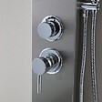 KIAMAMI VALENTINA - Panneau De Douche Avec Jets Hydromassants Design Rond - vignette