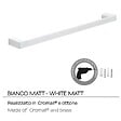 KIAMAMI VALENTINA - Porte-Serviettes 60 Cm Blanc Mat Laiton Chromé - Fixation Avec Vis Incluses | Giacinto - vignette