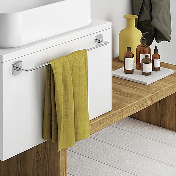 KIAMAMI VALENTINA - Porte-Serviettes En Acier Inoxydable Chromé De 60 Cm | Timo - large