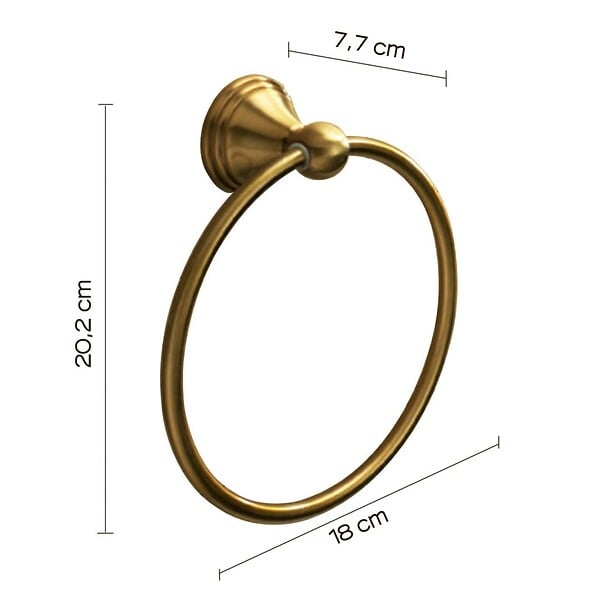 KIAMAMI VALENTINA - Porte-Serviettes En Acier De Couleur Bronze | Rosa - large