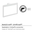 KIAMAMI VALENTINA - Porte-Serviettes Mural En Forme D'anneau Blanc Mat | Giacinto - vignette