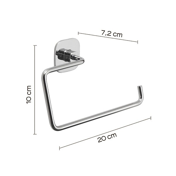 KIAMAMI VALENTINA - Porte-Serviettes Annulaire En Acier Inoxydable Chromé | Timo - large