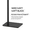 KIAMAMI VALENTINA - Caisson En Acier Noir Mat Avec Porte-Serviettes  | Re - vignette