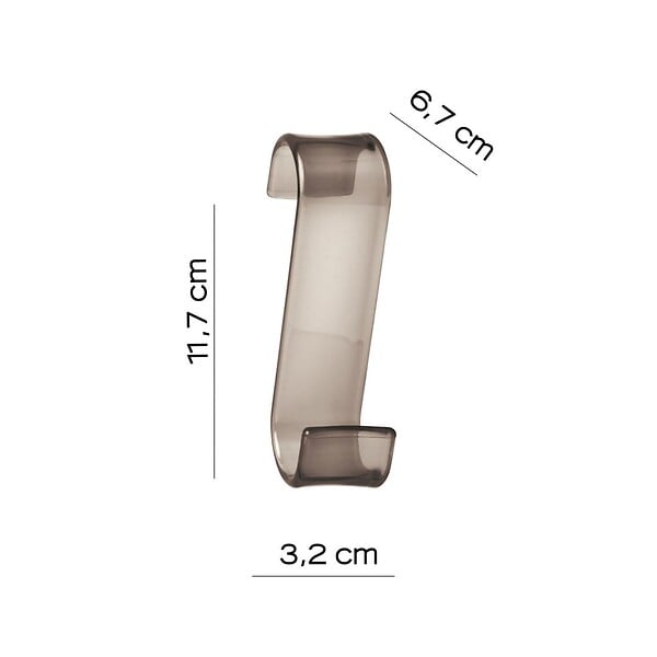 KIAMAMI VALENTINA - Porte-Manteau Pour Radiateur Moka Transparent | Merlino - large