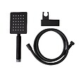 KIAMAMI VALENTINA - Set De Douche Avec Support Et Pommeau De Douche Carré Noir Mat - vignette